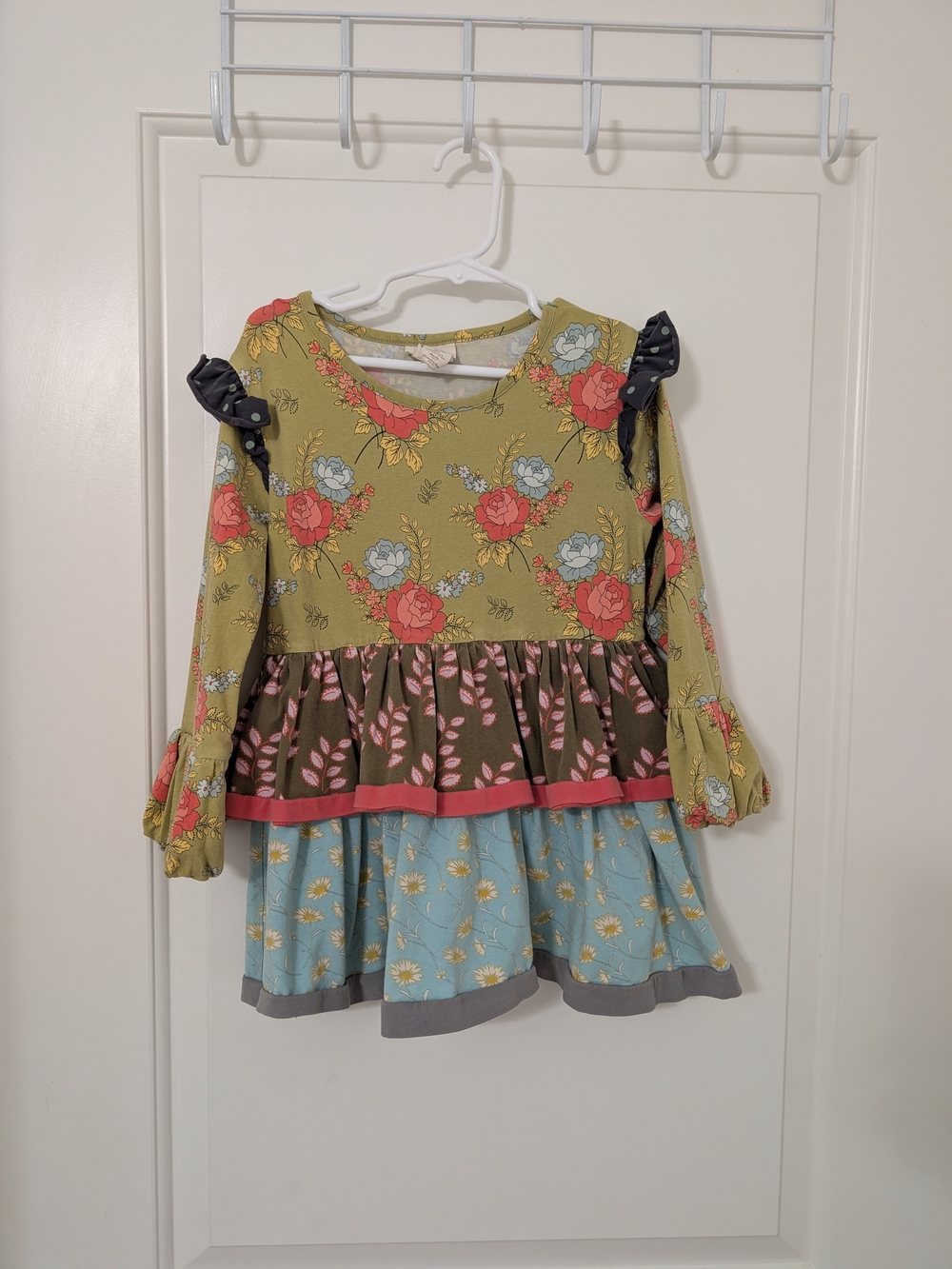 Matilda Jane Girls Size 8 Frills And Fauna Ruffle Tunic Cottagecore